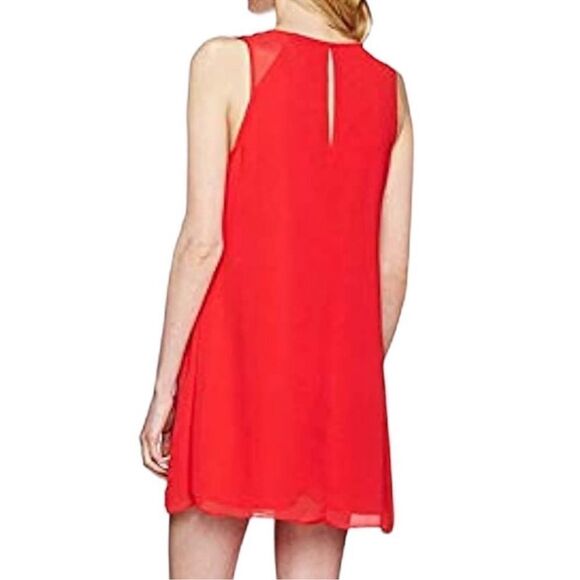BCBGeneration Red Ruffle Shift Dress NEW Size XS - Picture 2 of 8
